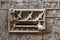 Fragment of the modernist decoration of the House of the Archdeacon in the Gothic Quarter of Barcelona