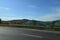 Fragment of the mountainous terrain in the Carpathians, Ukraine. The forest is forgiven by the reliefs of the Carpathian Mountains