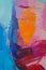 Fragment. Multicolored texture painting. Abstract art background. oil on canvas. Rough brushstrokes of paint. Closeup of a paintin