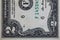 Fragment of obverse of 2 US dollar banknote