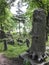 A fragment of an old cemetery at Rossa in Vilnius