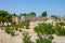 Fragment of the remains of the antique city of Hierapolis in Turkey.