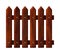 Fragment seamless wooden fence