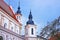 Fragment of St Michael Church in the Old Town of Vilnius in Lithuania