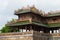 Fragment of the terrace of the Midday gate of the imperial Forbidden City. Hue, Vietnam