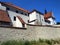 A fragment of the walls of the monastery and shrine of the Annunciation in Kazimierz Dolny on the Vistula River