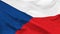 Fragment of a waving flag of the Czech Republic in the form of background