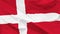 Fragment of a waving flag of the Kingdom of Denmark in the form of background