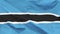 Fragment of a waving flag of the Republic of Botswana in the form of background