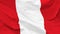 Fragment of a waving flag of the Republic of Peru in the form of background