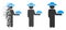 Fragmented Pixelated Halftone Gentleman Waiter Icon