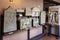 Fragments of decoratively decorated stone gravestones at an exhibition in the Museo Lapidario Maffeiano in Verona, Italy