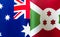 Fragments of the national flags of Australia and the Republic of Burundi