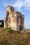 Fragments and remains of the walls of an ancient building subject to destruction under the influence of natural and other factors