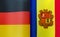 fragments of the state flags of Germany and Andorra