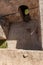 Fragments  of the surviving mosaic in the courtyard of the Byzantine Empire near the ruins of the outer part of the palace of King