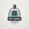 The Fragrance Shop. Exclusive boutique with aromatic oils. Detailed elements. Old retro vintage grunge. Scratched