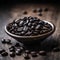 Fragrant coffee beans. Generative AI.