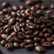 Fragrant coffee beans. Generative AI.