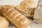 Fragrant fresh pastries with sesame buns, bread