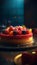 Fraisier fruit cake. Generative AI