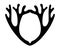 The frame is the base for the logo in the form of deer antlers
