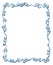Frame of Blue Checked Ribbons and Bows