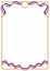 Frame and border of France colors flag