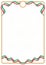 Frame and border of Italy colors flag