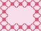 Frame Border simple pink squere repetitive ethnic pattern pink background