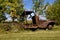 Frame and chassis of an old pickup