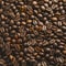 Frame Close up of roasted coffee beans with copy space for text