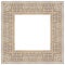 Frame composition of typical handcraft maroccan plaster decorations with with a geometric and natural shape - concept image with