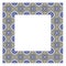 Frame design with typical portuguese decorations called azulejos