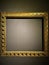 Frame and empty space. Art, gold and vacuity