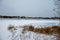 Frame lake starting to freeze in Yellowknife NT