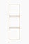 Frame mockup 1:1 square. Set of three thin cherry wood frames. Clean, modern, minimalist, bright gallery wall mockup, set of 3