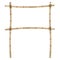 Frame of old bamboo sticks.