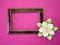 Frame and origami flower
