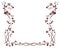 Frame ornament patterns rose vine and flowers new