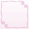 Frame pink simple curls vector illustration postcard page background record square on a pale pink background empty space for sayin