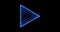 frame in the shape of a triangle, energy, light neon glow, smoke, footage portal Abstract technology blue 3d triangle