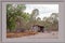 Framed Image Of An Old Timber Shed About To Fall Over