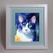 framed portrait of cat. Our lovely friends, cats.