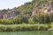 Framed by a spectacular view of Lycian King Rock Tombs in Dalyan.