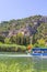 Framed by a spectacular view of Lycian King Rock Tombs in Dalyan.