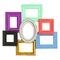 Frames for photo and picture. vintage style framework