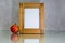 Frames and pictures reflection wooden pomegranate