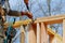 Framing building contractor framing using nail gun