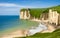 France alabaster coast Normandy, Sea, Landscape, Beach Generated by Ai